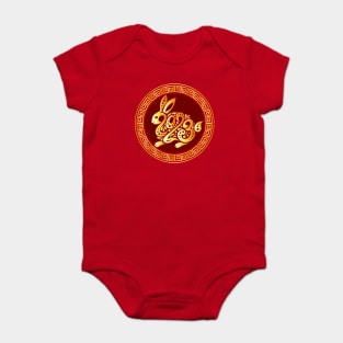 Chinese New Year 2023 - Year of the Yin Yan Rabbit Zodiac Baby Bodysuit